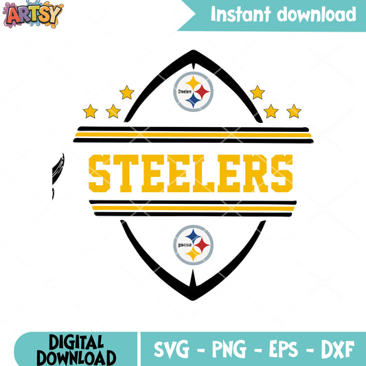 Pittsburgh steelers svg, nfl football team svg, pittsburgh svg