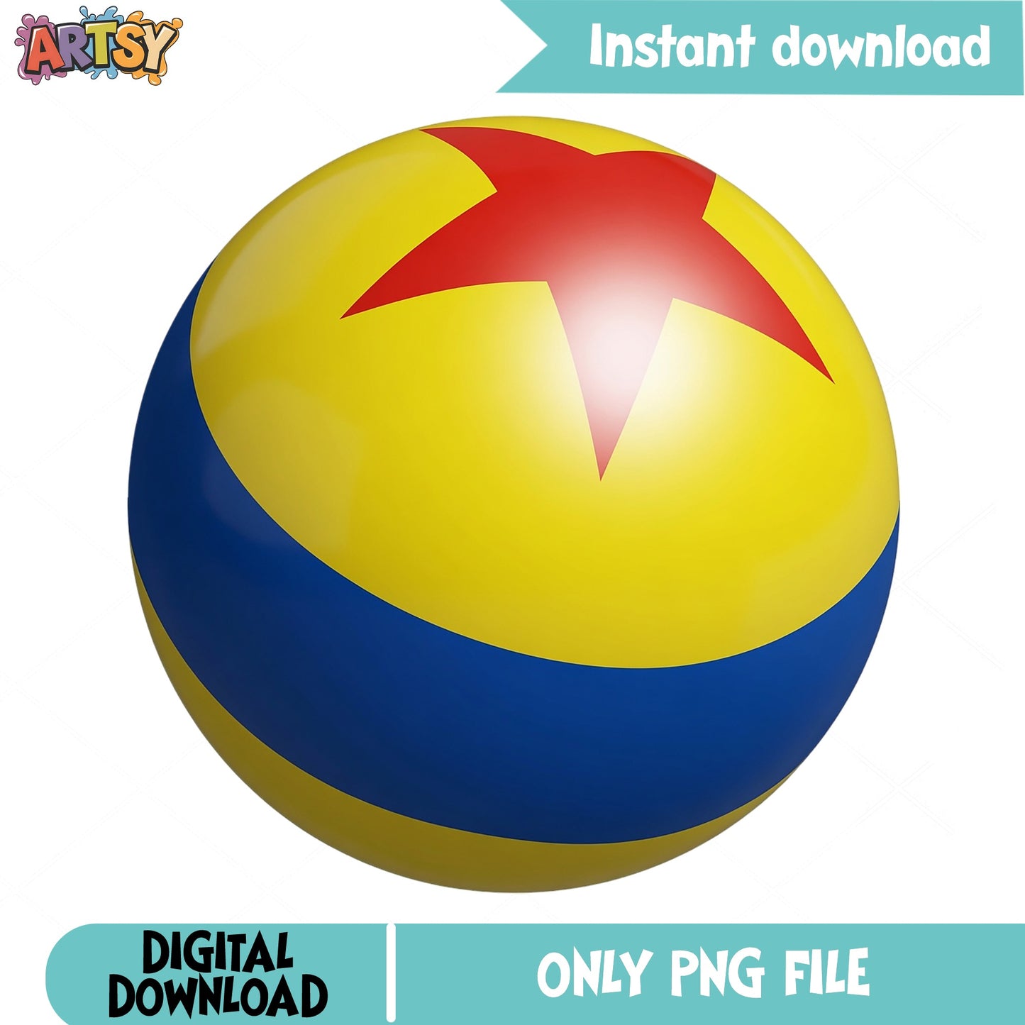 Pixar Ball PNG, Toy Story Ball Clipart, Disney Pixar PNG
