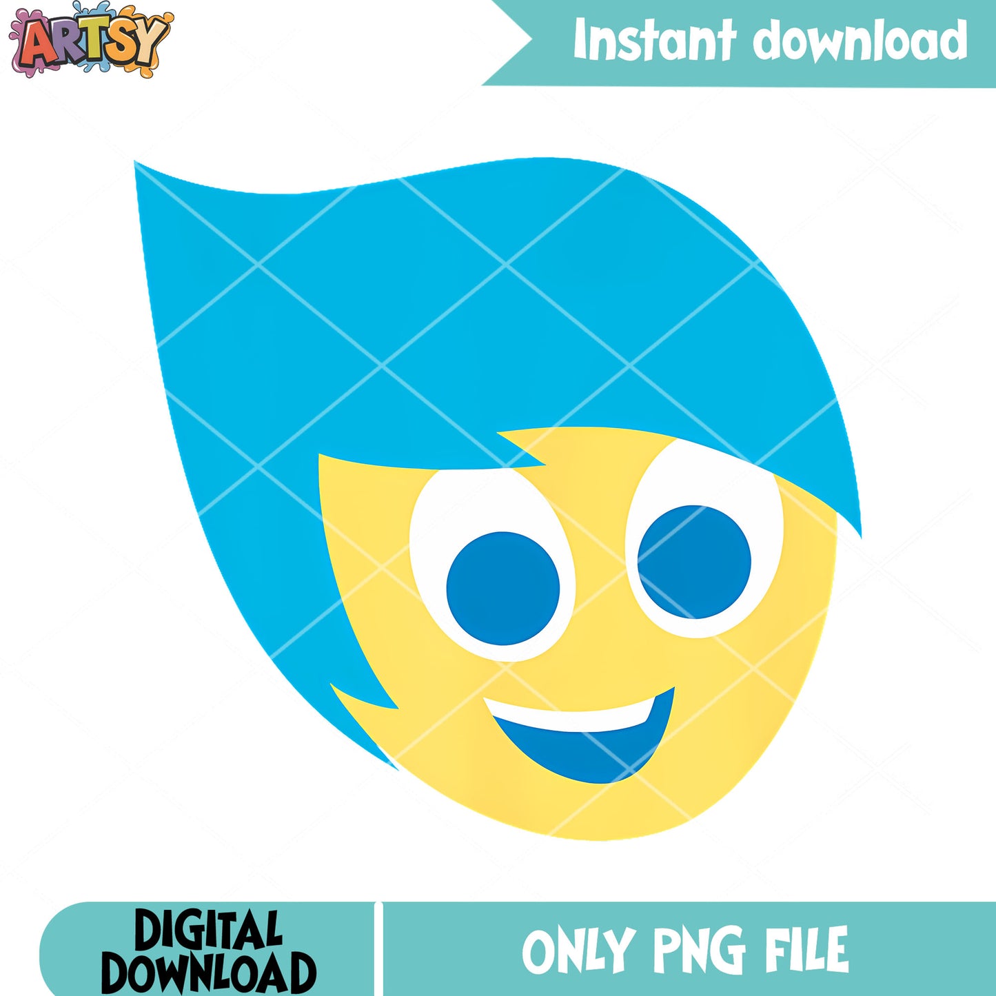Pixars inside out joy yellow png, pixar movies png, inside out png