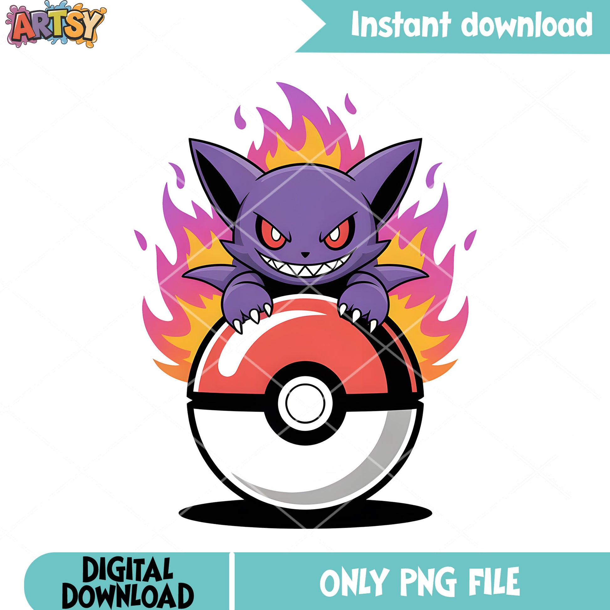 Pokeball gengar poster png, pokemon gengar png, pokemon stickers png