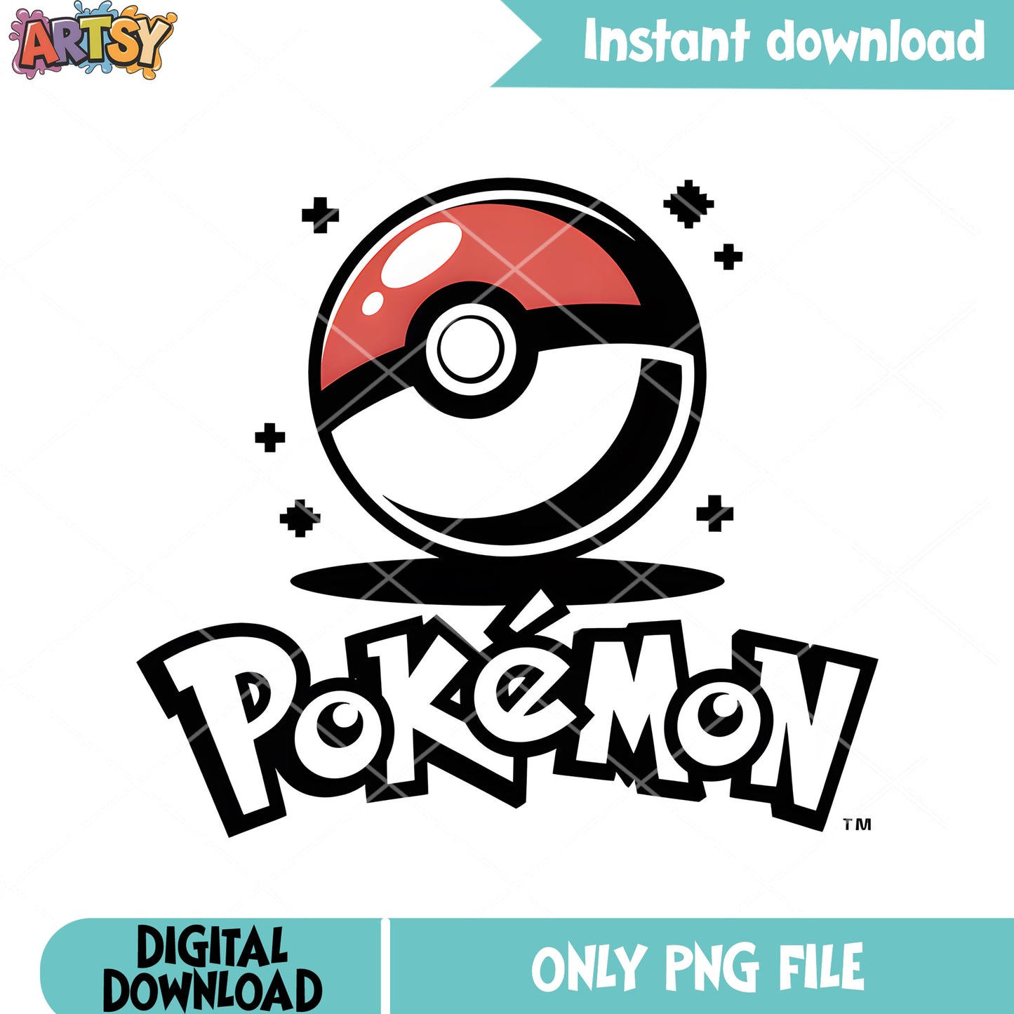 Pokeball logo poster png, game freak company png, pokemon logo png