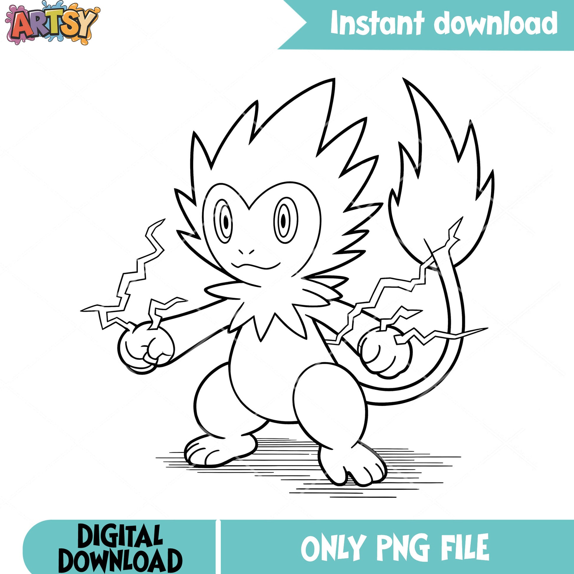 Pokemon Coloring page Zeraora png, Zeraora pokemon png, nintendo switch png