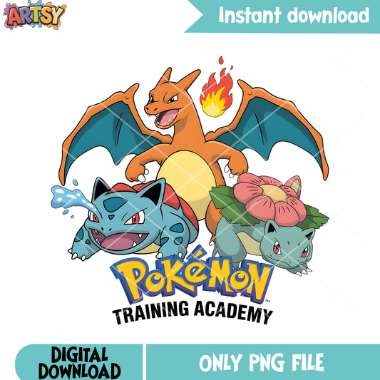 Pokemon academy poster png, pokemon charizard png, pokemon gifts png