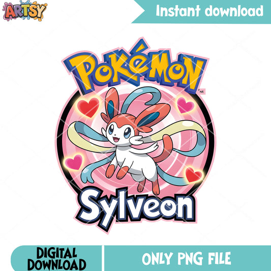 Pokemon fairy poster png, nintendo switch png, pokemon sylveon png