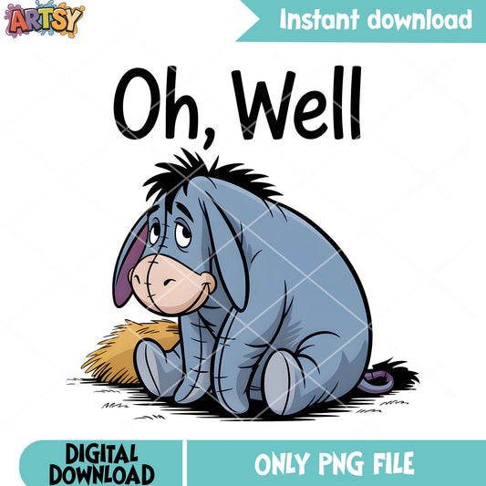 Pooh eeyore need love png, winnie the pooh png, disney eeyore png