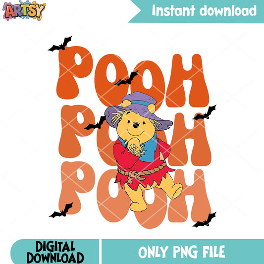 Pooh pooh pooh png, disney halloween png, wizard costume png 
