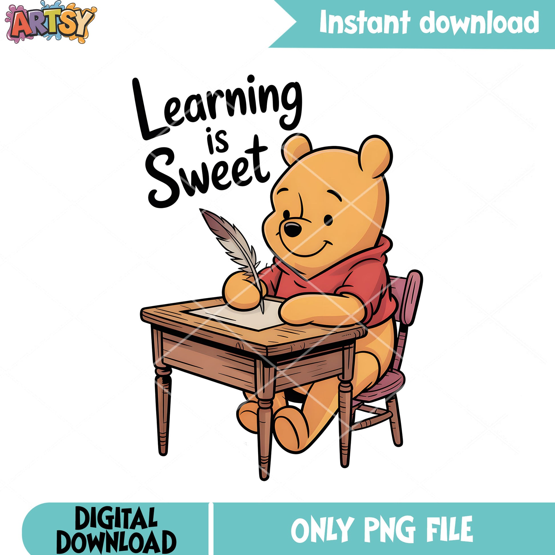 Pooh vibes when learning png, pooh png, winnie the pooh characters png