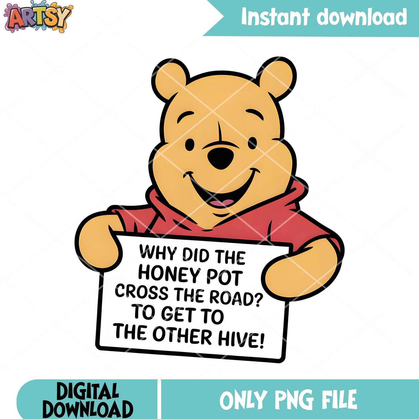 Pooh winnie joke png, disney poster png, pooh winnie bear png