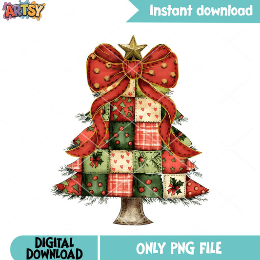 Present christmas tree png, merry christmas png, pine tree png