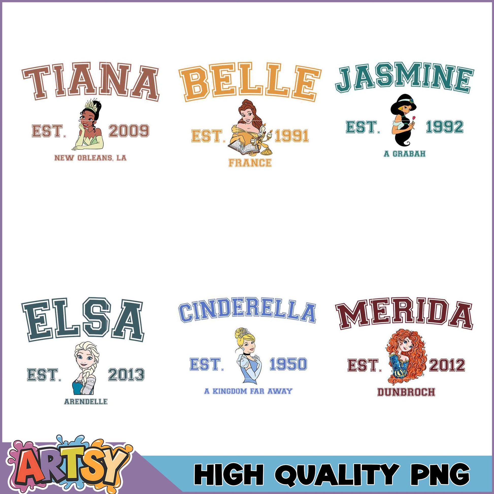 Princess PNG Bundle High-Quality Images