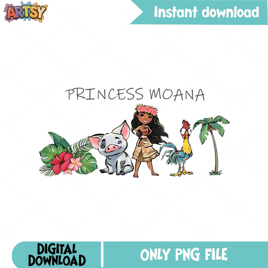 Princess Moana PNG, Disney Moana And Friends PNG, Moana PNG