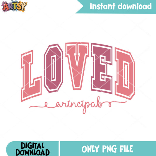 Principal valentine poster png, love vibes png, happy valentine day png