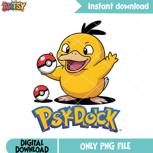 Psychic pokemon Psyduck png, pokemon poster png, pokemon psyduck png