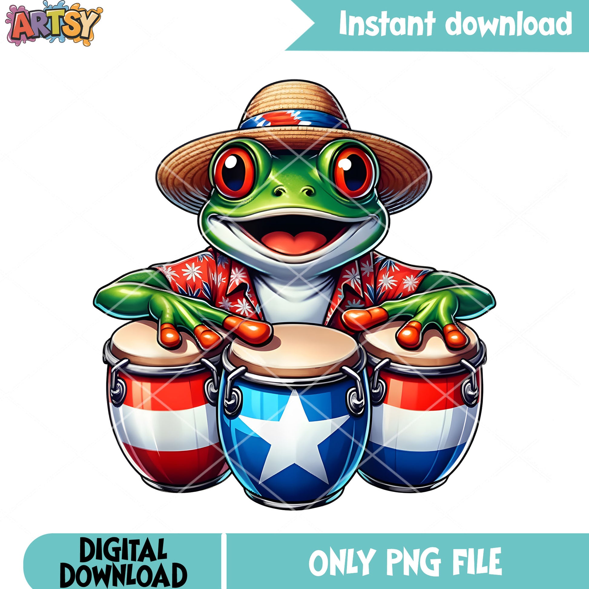 Puerto rico coqui frog drum png, coqui frog png, proud boricua png