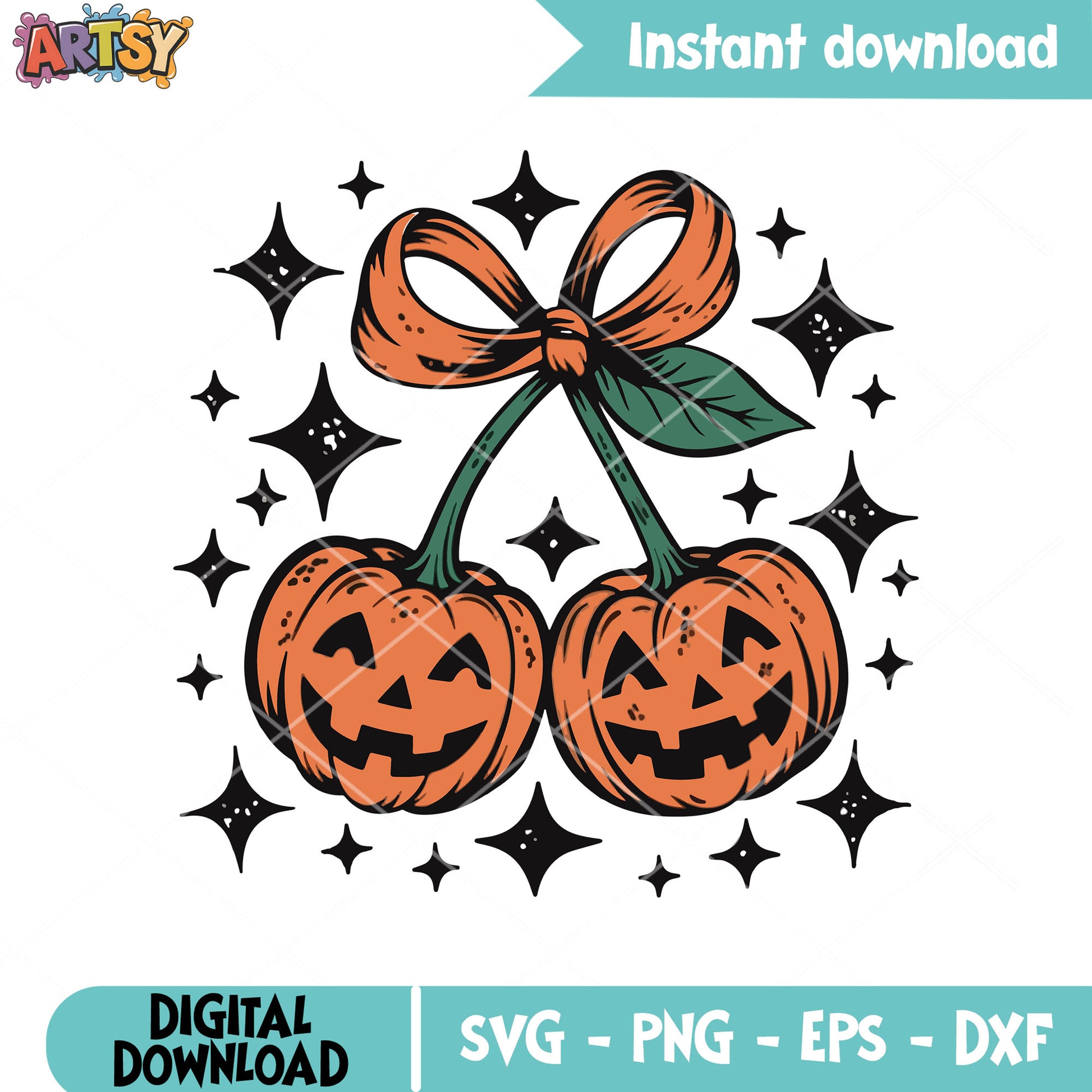 Pumpkin bow tie laugh svg, pumpkin smile​ svg, pumpkin bow​ svg