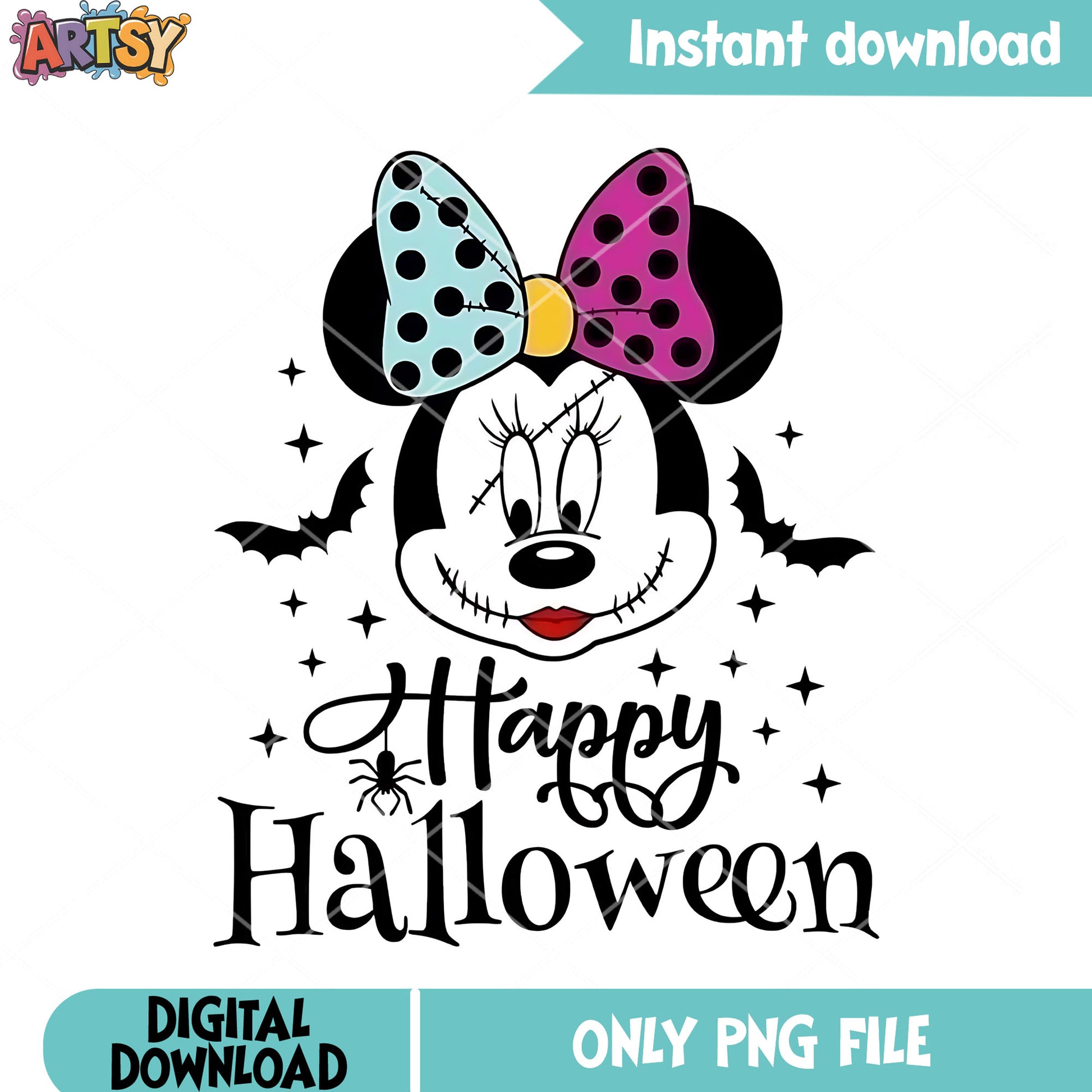 Purple and blue bow tie png, scary bats png, disney character png