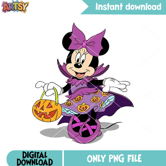 Purple dress bowtie png, jack o lantern png, disney character png