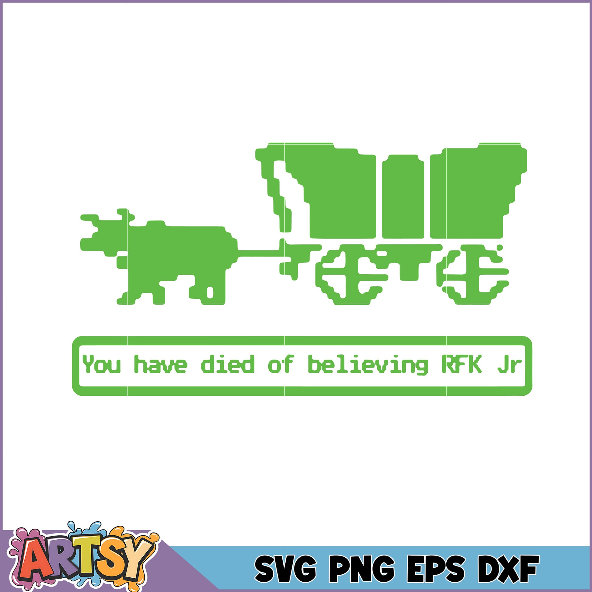 RFK Jr Pixel Art SVG Cut File