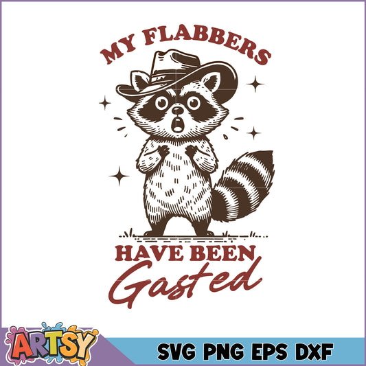 Raccoon Cowboy SVG Cut File