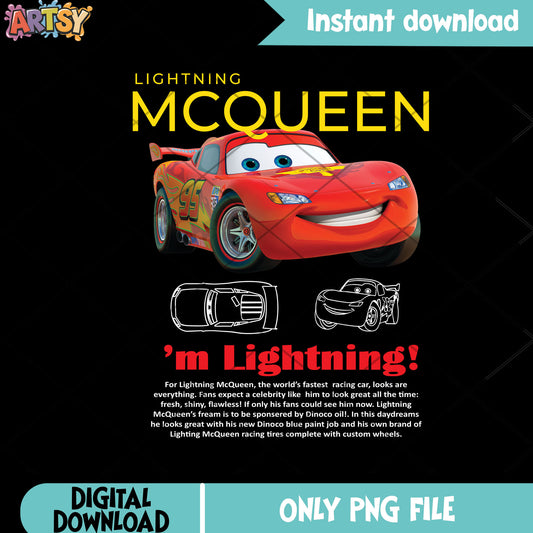 Race car png, Im lightning png, Disney Pixar png