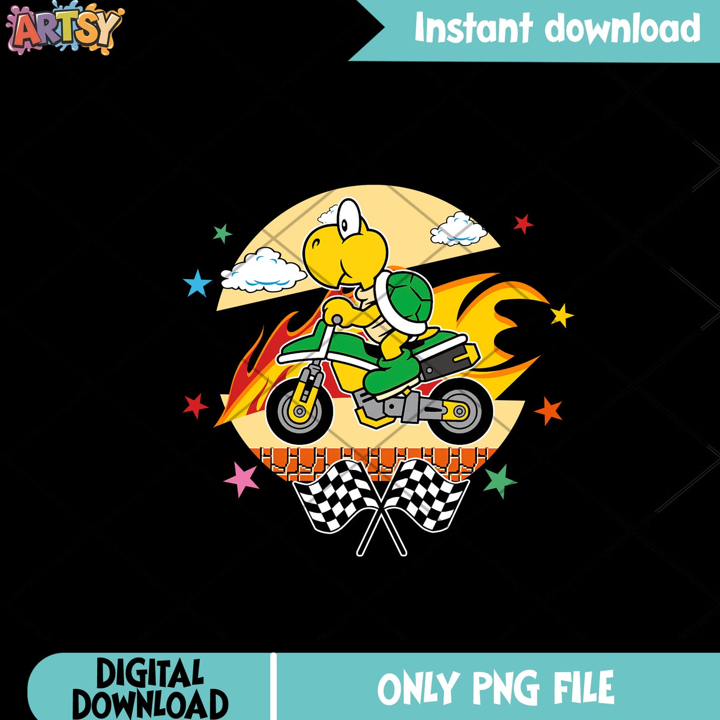 Racing Koopa super mario png, mario racing kart png, nintendo art png