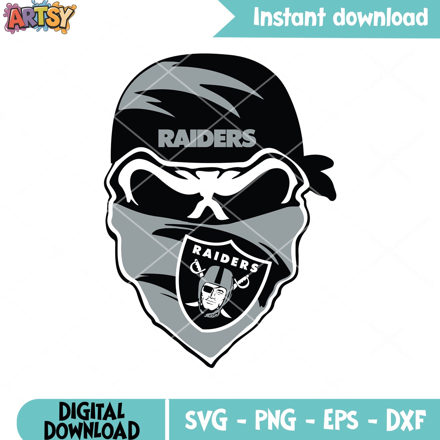 Raiders badana football team svg, skull skeleton svg, la raiders svg