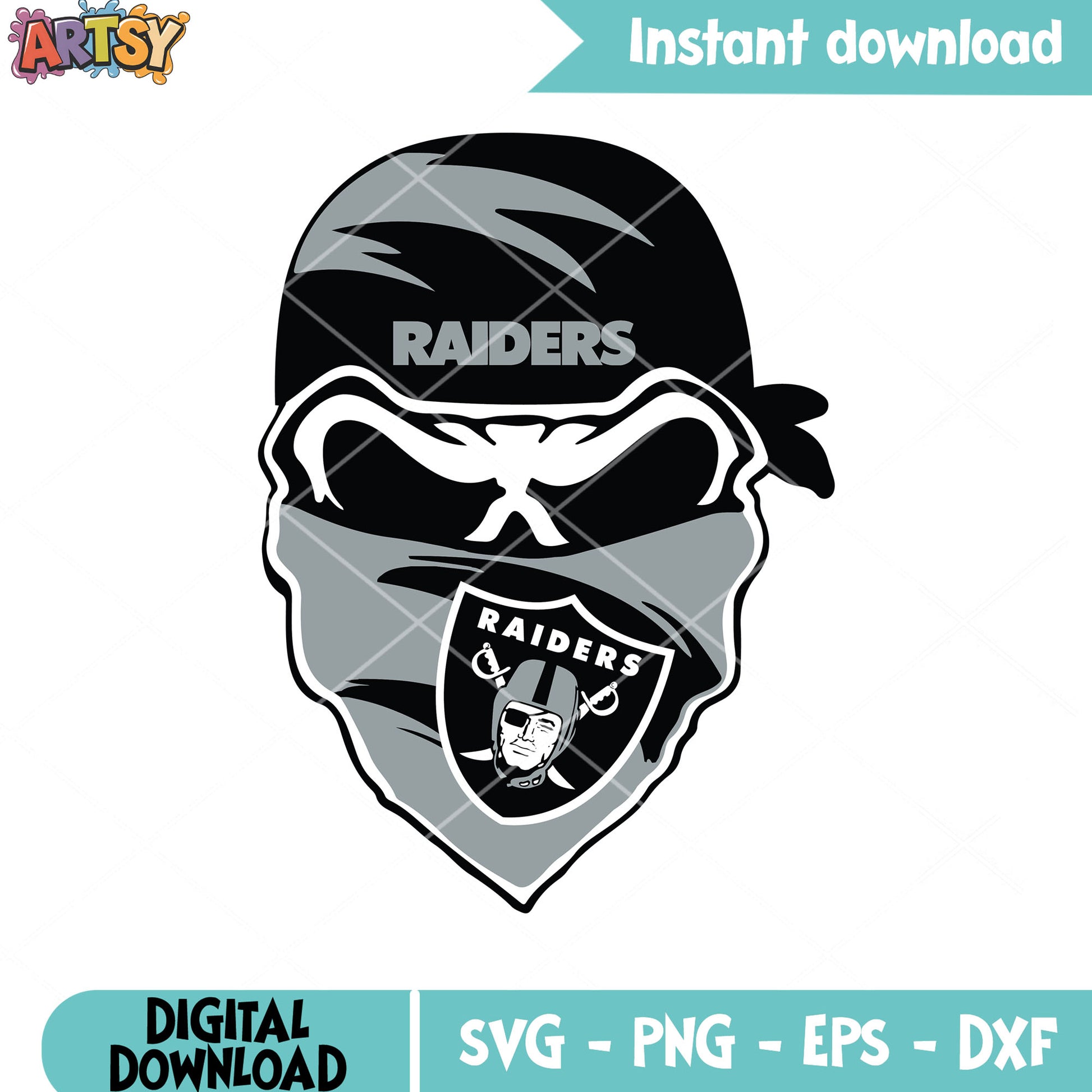Raiders badana football team svg, skull skeleton svg, la raiders svg