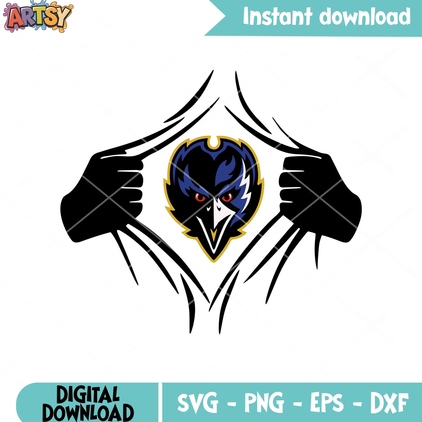 Ravens superman costume svg. nfl teams​​​ svg, baltimore ravens svg