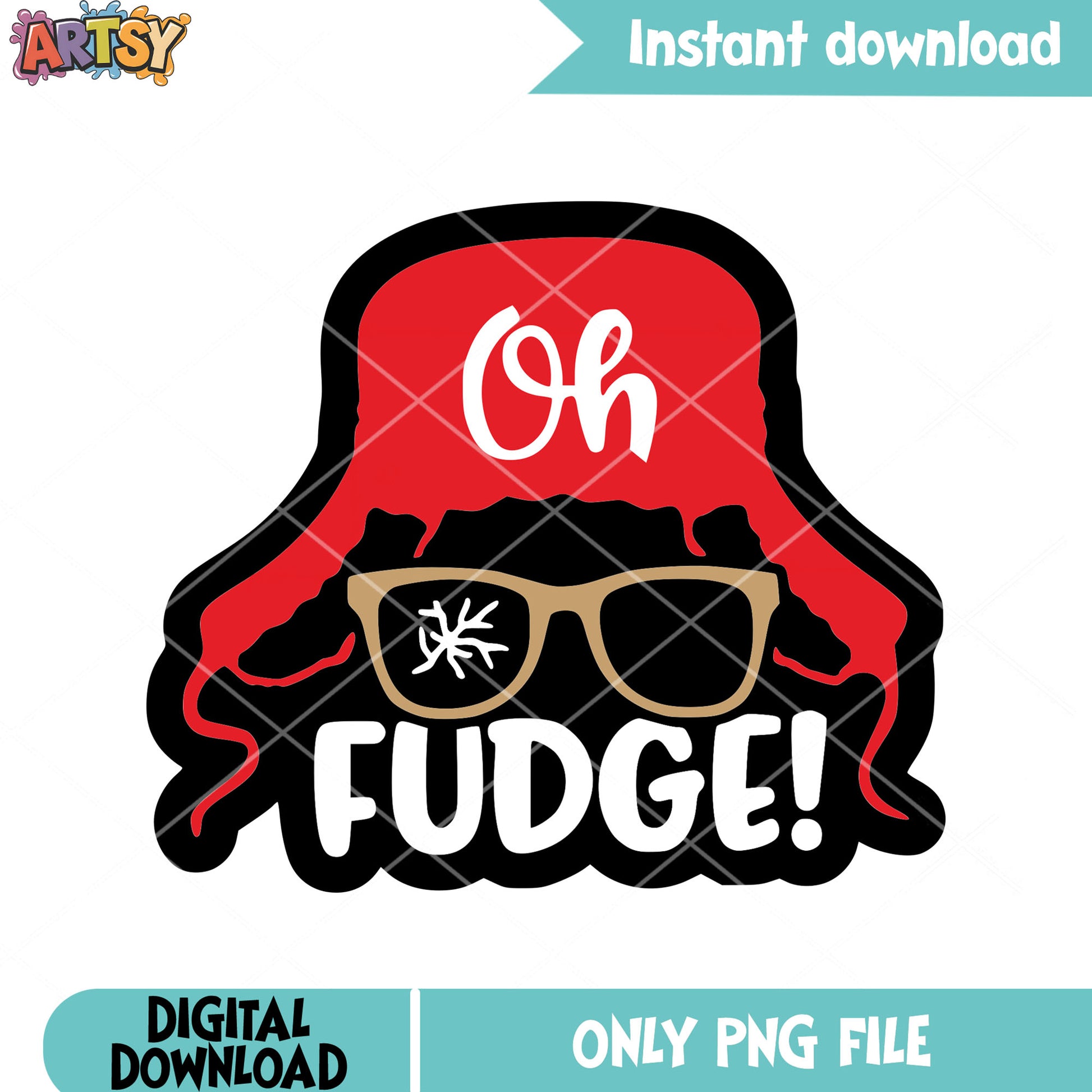 Red buck head christmas png, a christmas story png, ralphie parker png