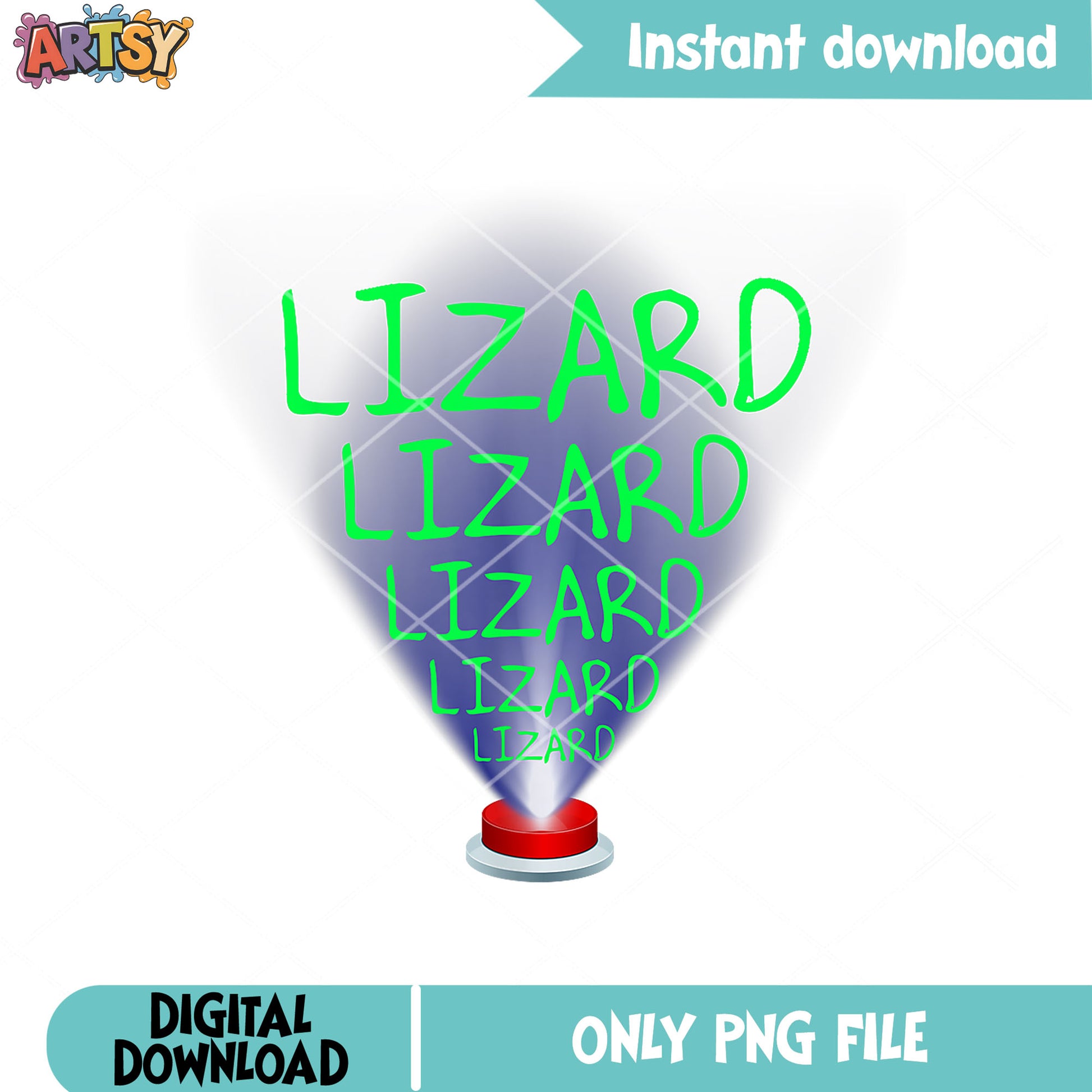 Red button lizard png, elio lizard png, lizard emote png