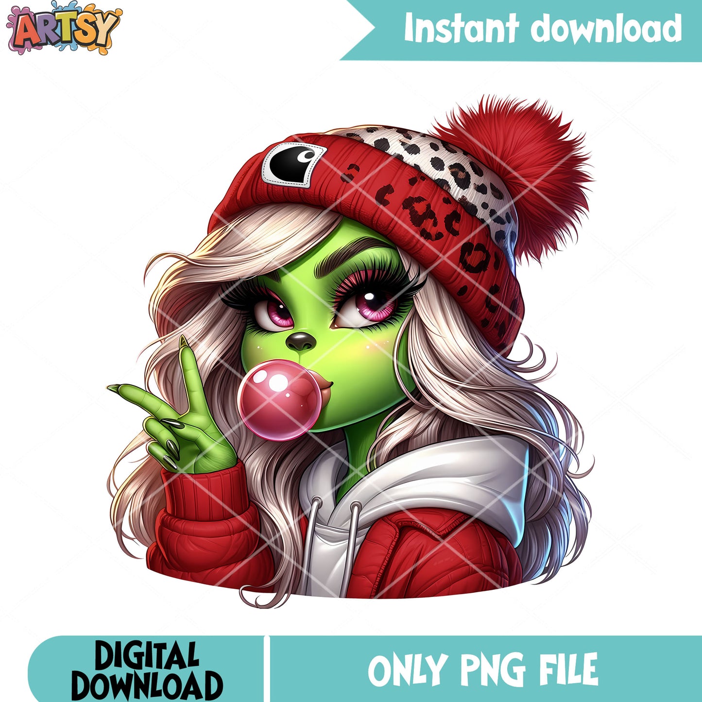 Red clothes christmas grinch png, merry christmas png, the grinch png