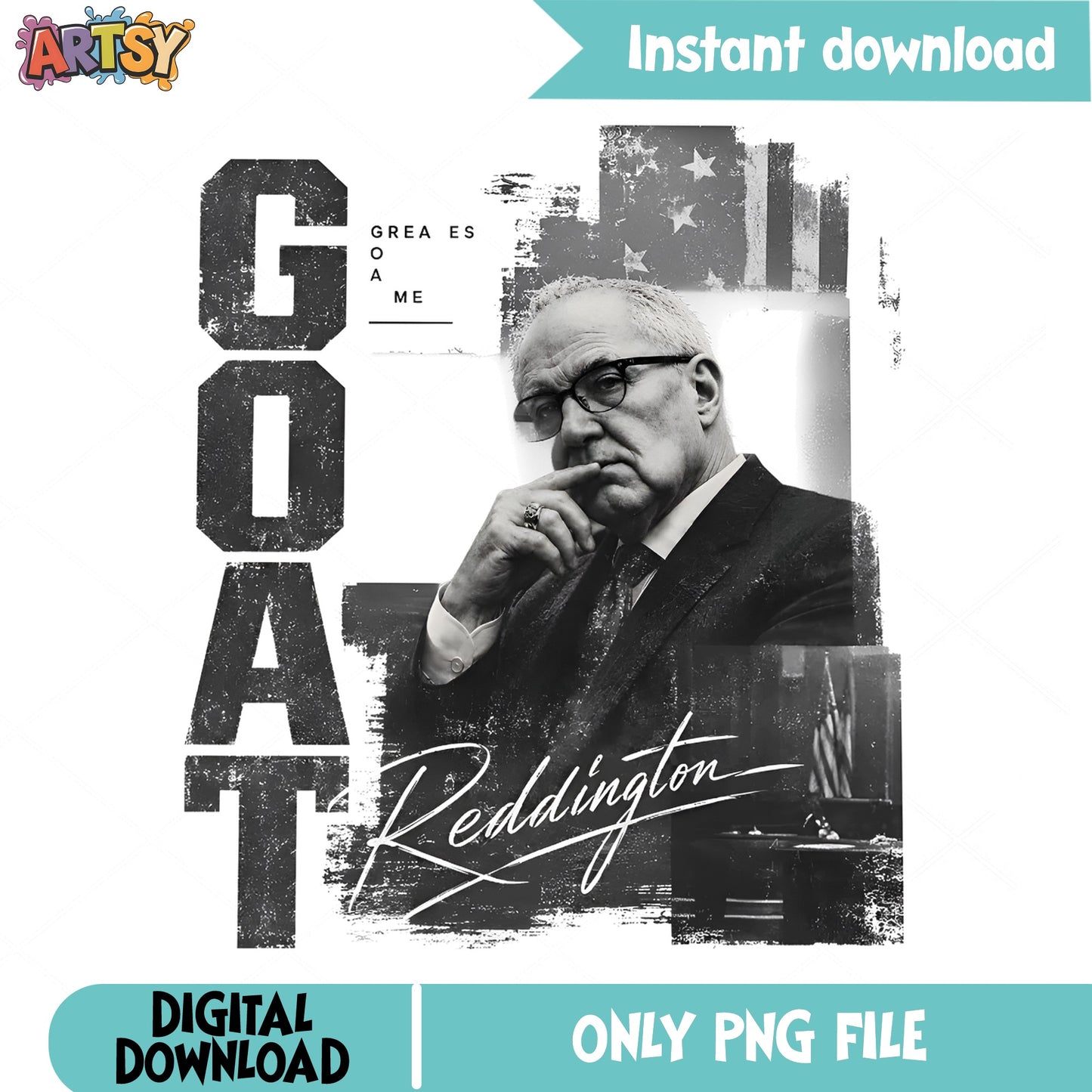Reddington GOAT The Blacklist PNG, Raymond Reddington PNG, TV Show PNG
