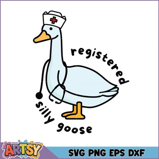 Registered Nurse Goose SVG Design