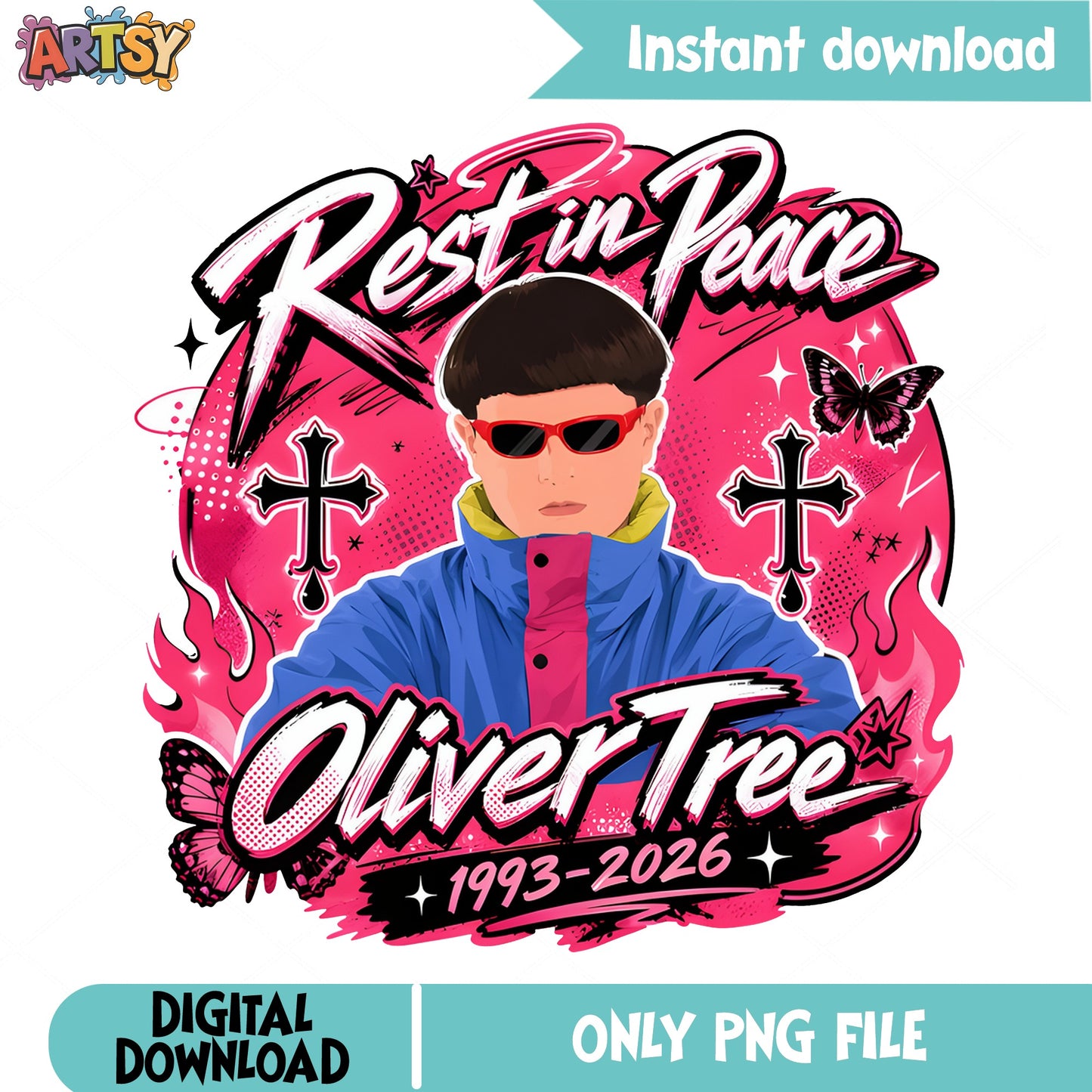 Rest In Peace Oliver Tree PNG, Oliver Tree 1993 PNG, RIP PNG