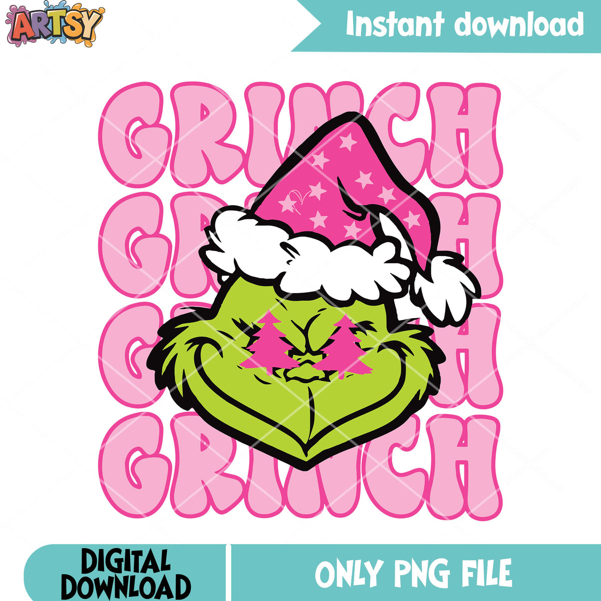 Rested face grinch png, the grinch png, merry christmas png – Artsysvg