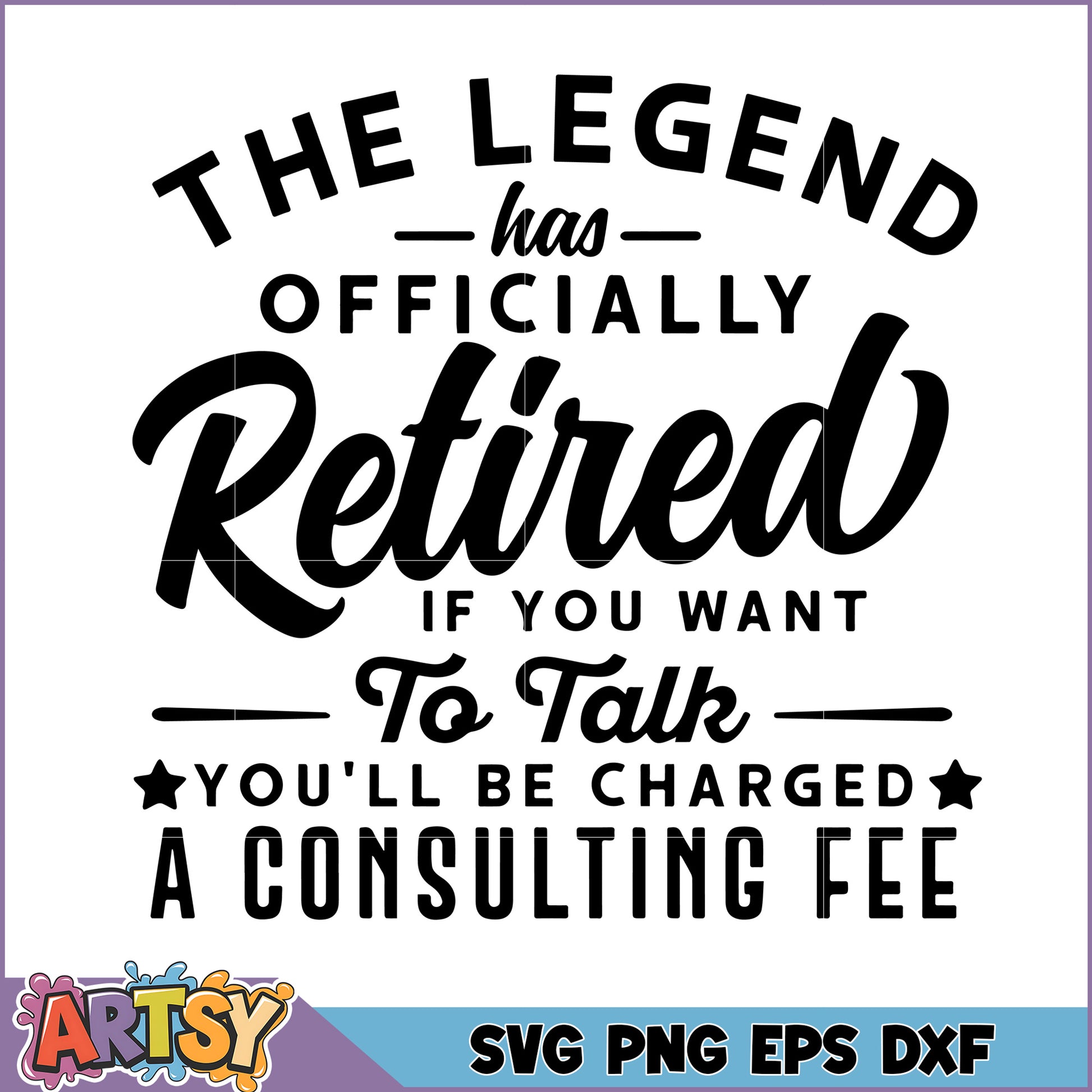Retired Legend SVG Cut File