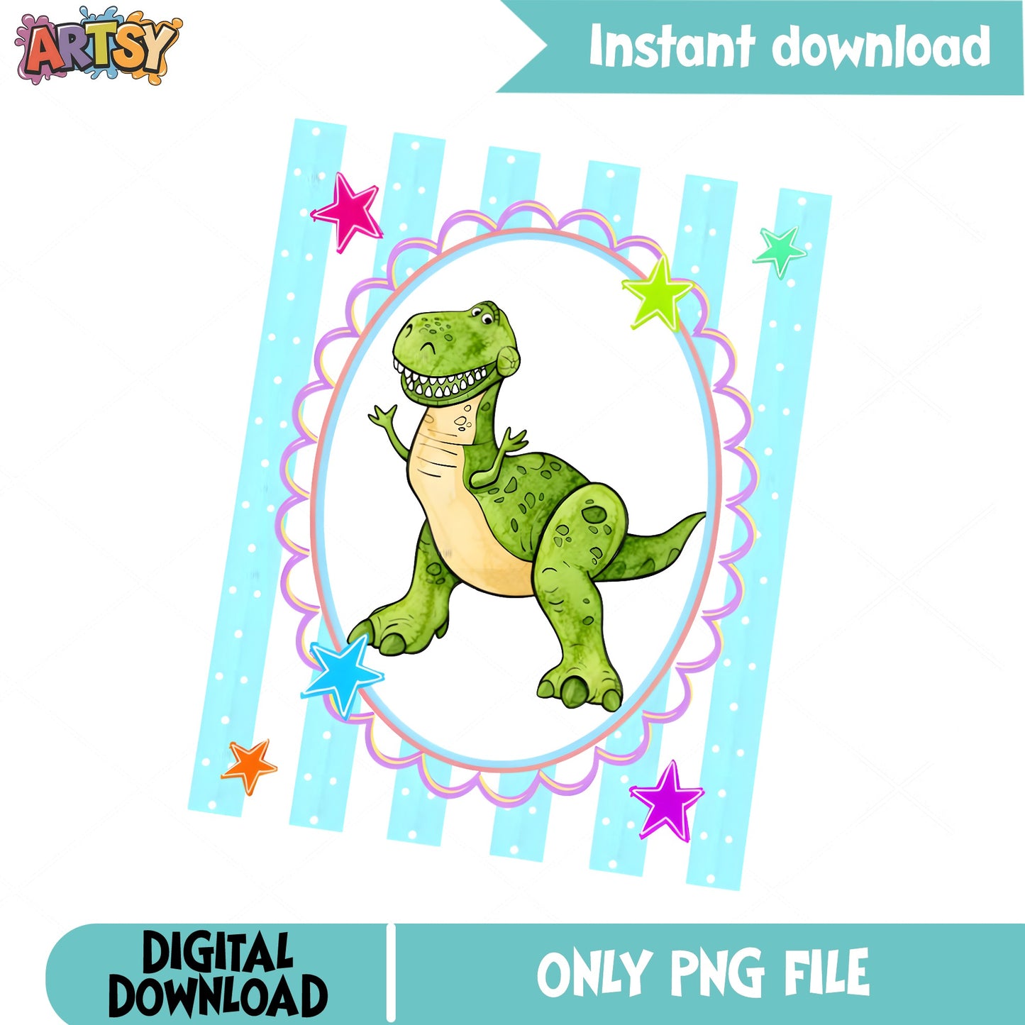Rex Toy Story PNG, Disney Dinosaur Clipart PNG, Birthday PNG
