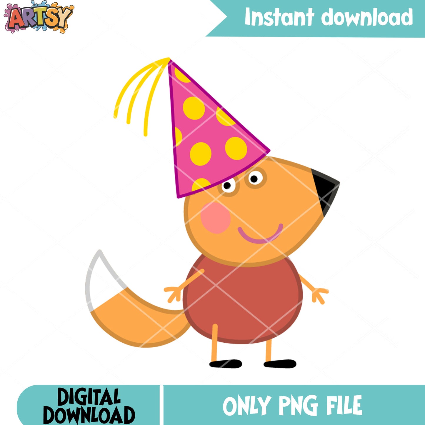 Ricky Racoon peppa pig png, kidshows png, Birthday party png