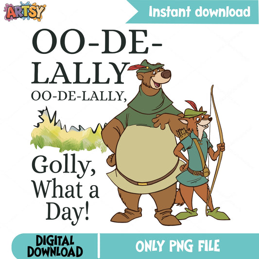 Robin Hood Oo De Lally PNG, Disney Robin Hood PNG, Disney PNG