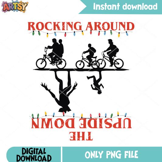 Rocking upside round png, so funny png, decoration lights png