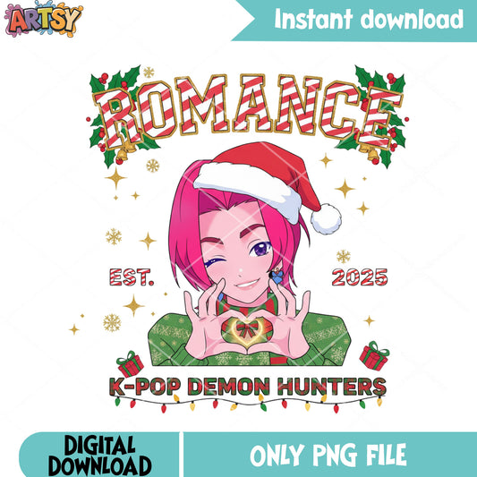 Romance est 2025 png, rumi kpop demon hunters png, christmas gift png
