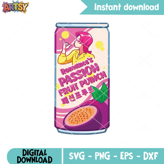 Romance fruit punch soda svg, romance soda pop svg, saja boys svg