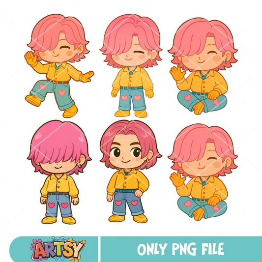 Romance pose bundle png, romance kpop png, saja boys kpop png
