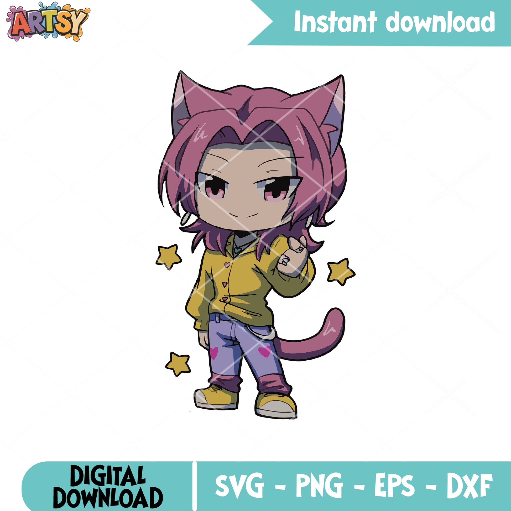 Romance saja boys cute cat svg, saja boys band svg, romance saja svg