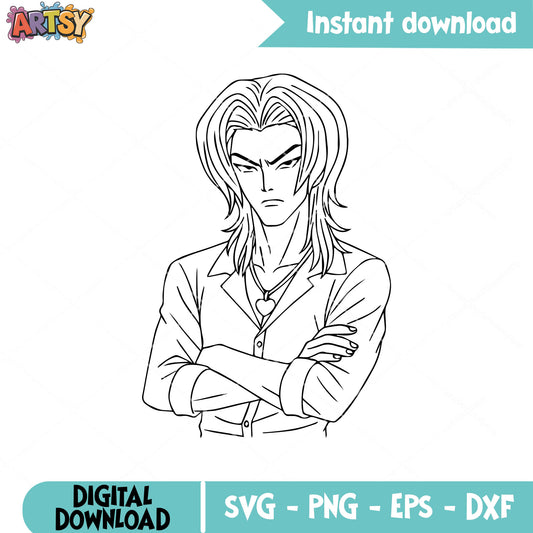 Romance saja boys outline svg, romance saja svg, kpop saja boys svg