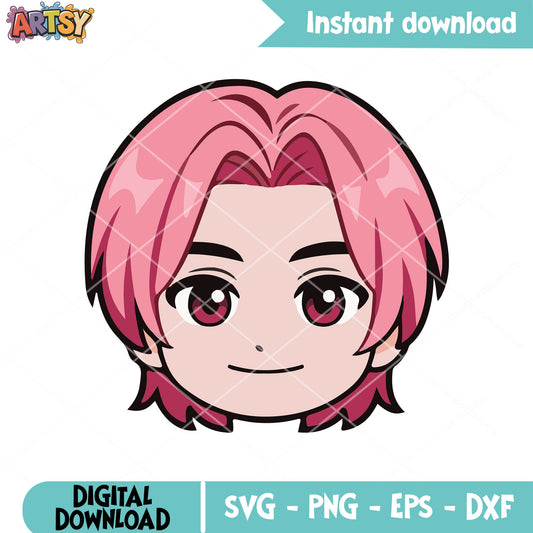 Romance saja head svg, romance kpop svg, saja boys band svg