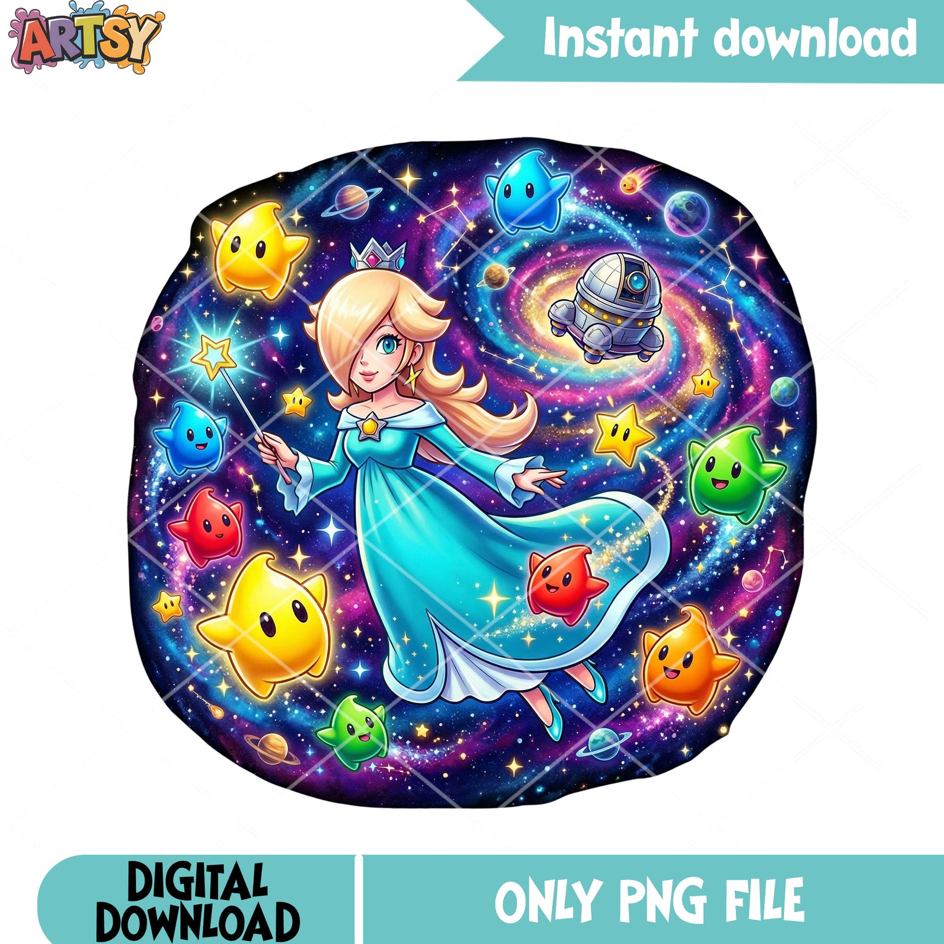 Rosalina galaxy luma png, super mario galaxy png, galaxy vibes png