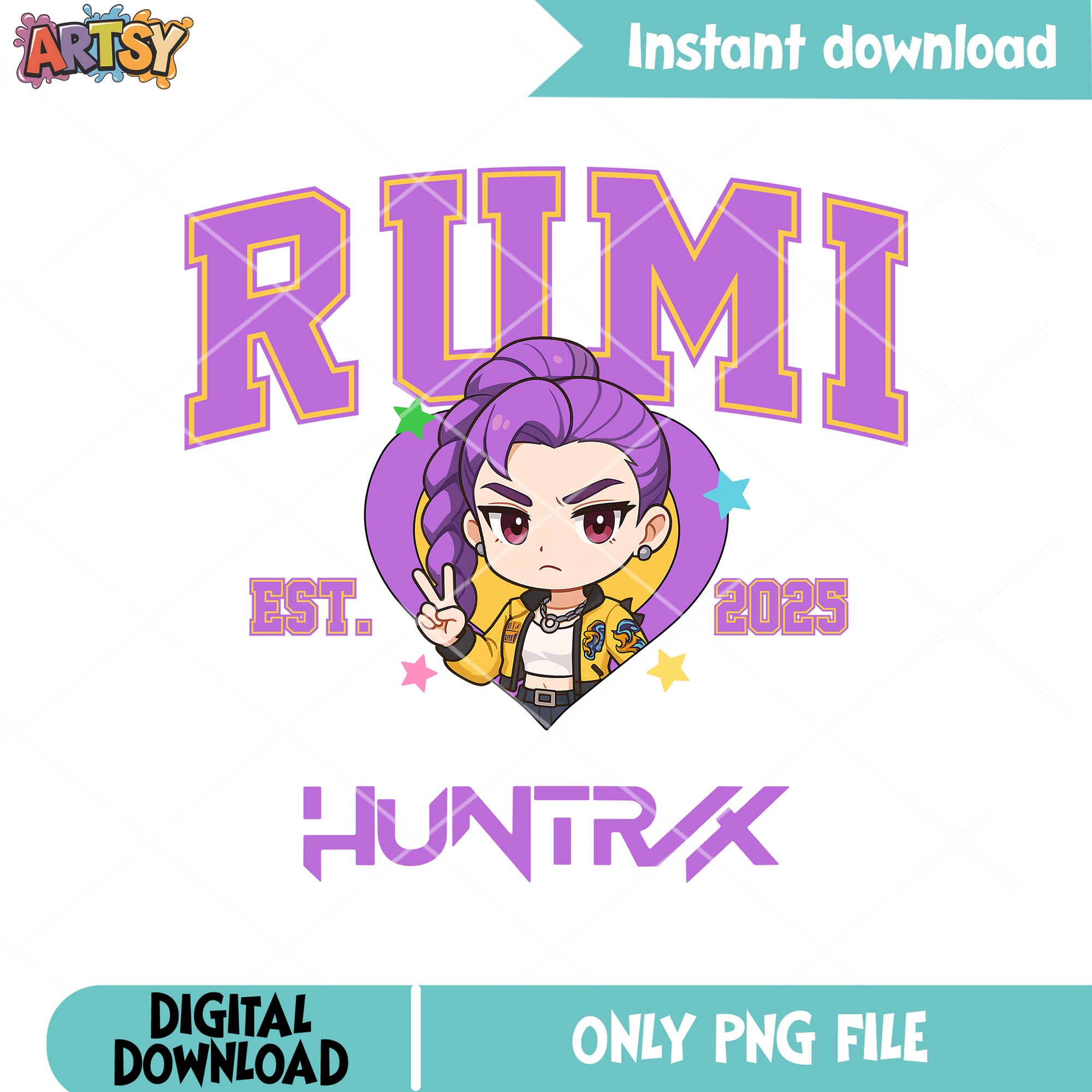 Rumi chibi huntrix est png, huntrix band png, kpop demon hunters png ...