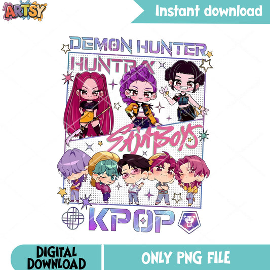 Rumi kpop demon hunter png, mira huntrix png, saja boys png