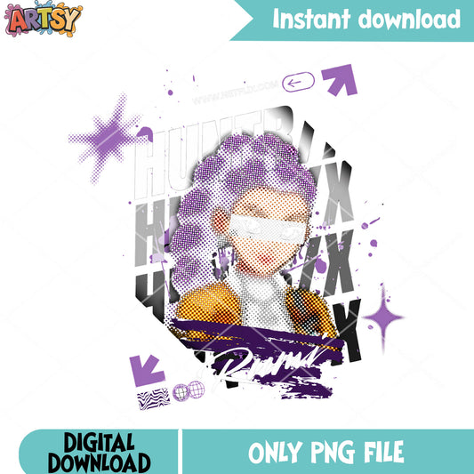 Rumi poster girl kpop png, rumi kpop png, rumi demon​ png